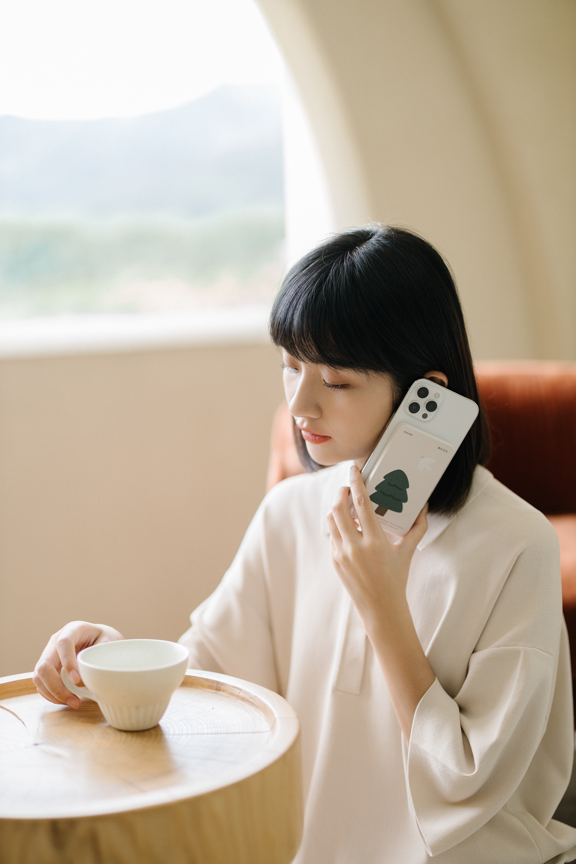 Magnetic attraction，portable battery，Illustration，Apple，christmas tree，Steaming，