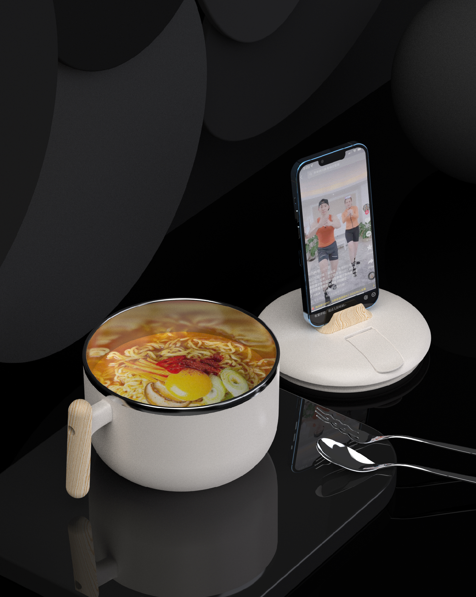 Log wind，Simplicity，Lunch box，Instant noodles bowl，