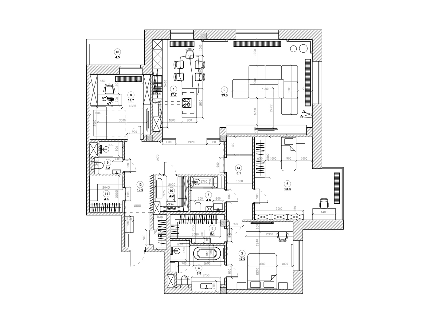 Interior design，Grey sofa，good-looking，