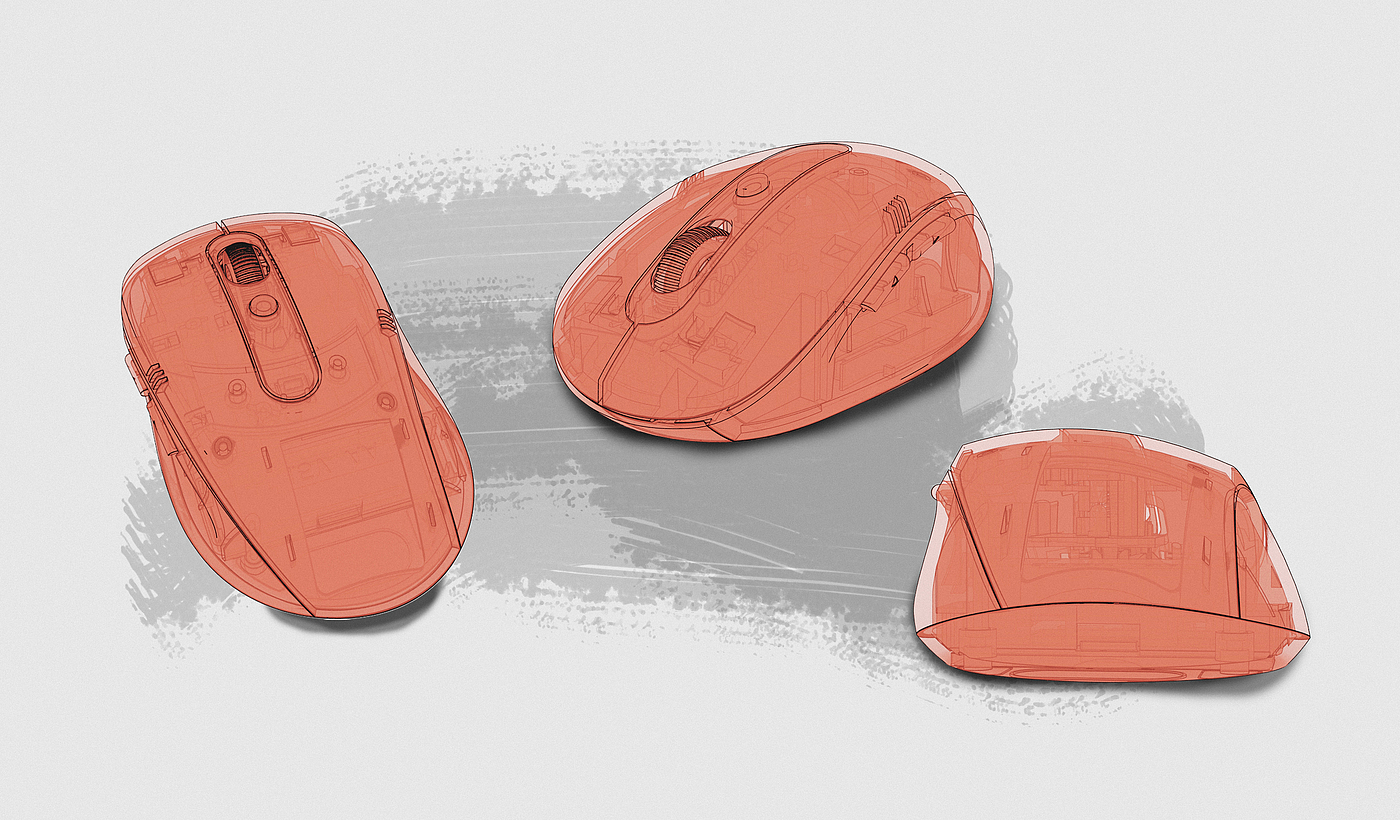 mouse，keyshot，