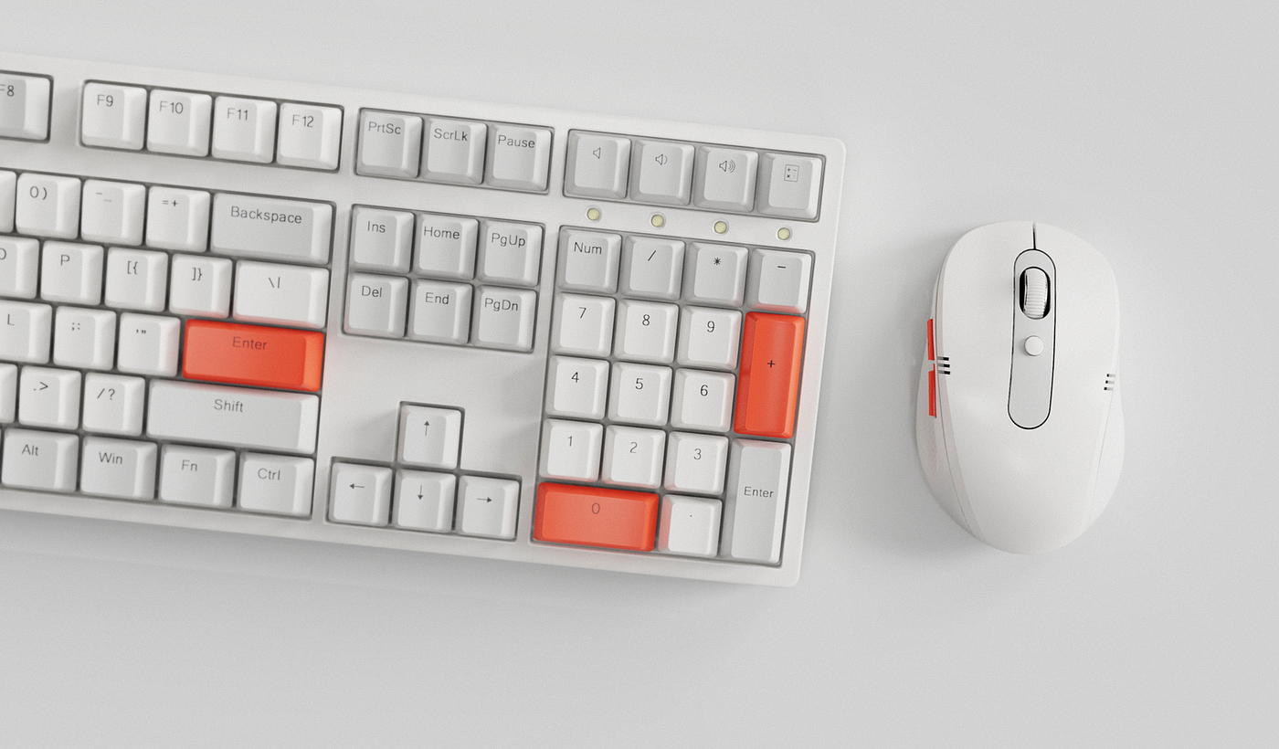 mouse，keyshot，