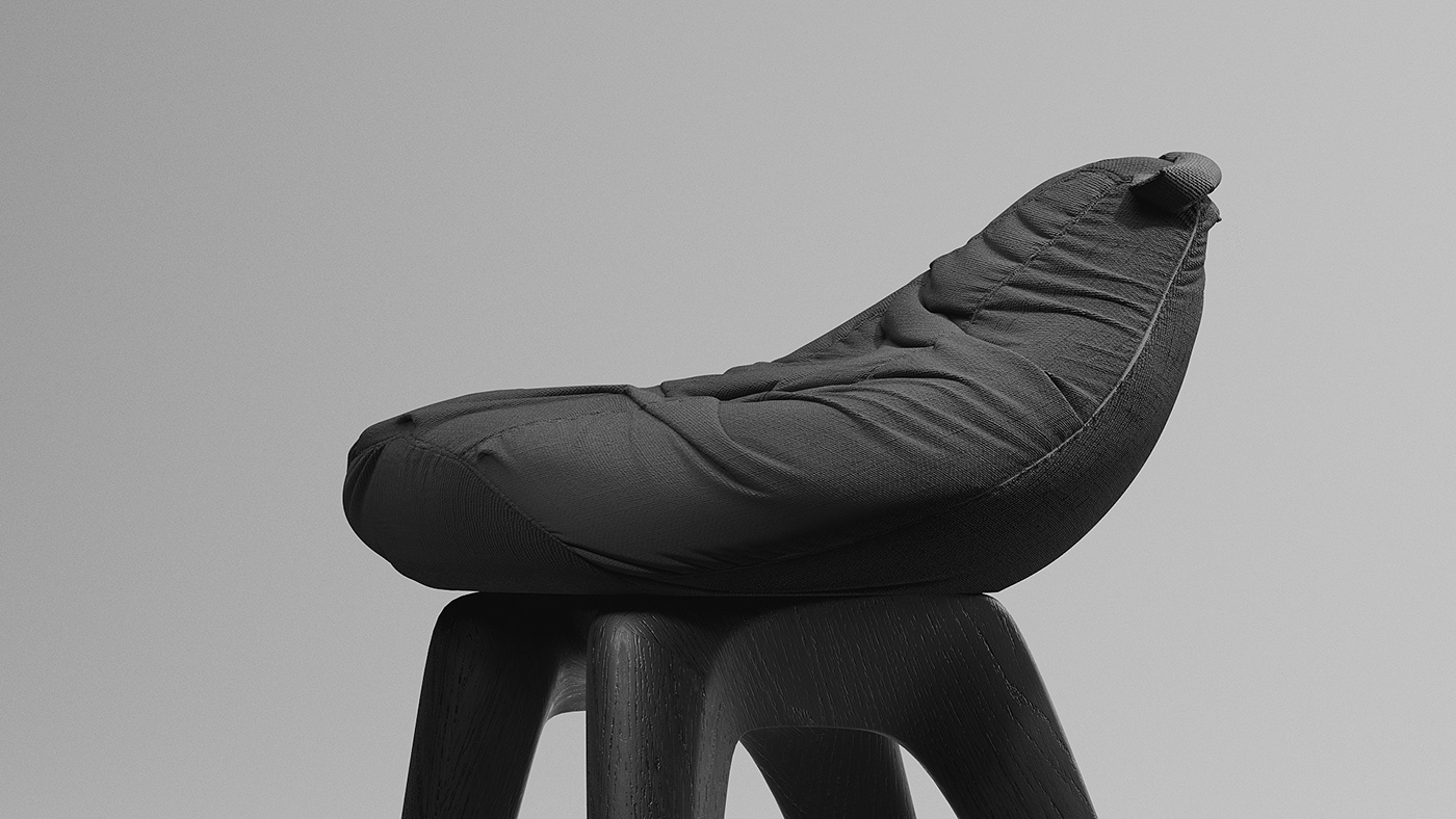 stool，black，white，wooden ，