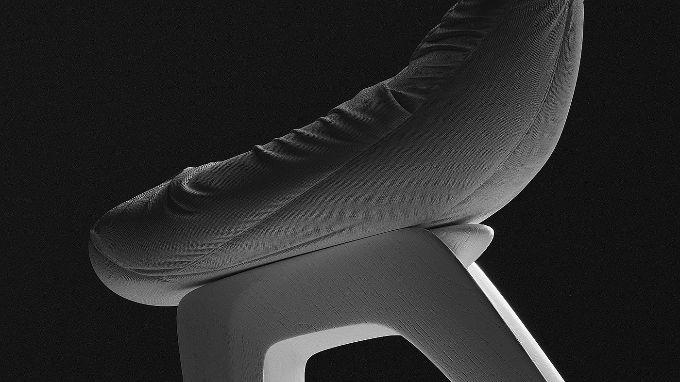 stool，black，white，wooden ，