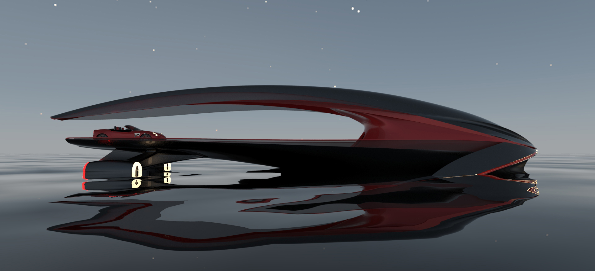 yacht，a ship，Hand drawn，step，Render，alfa romeo ，Alpha Romeo，Shark，