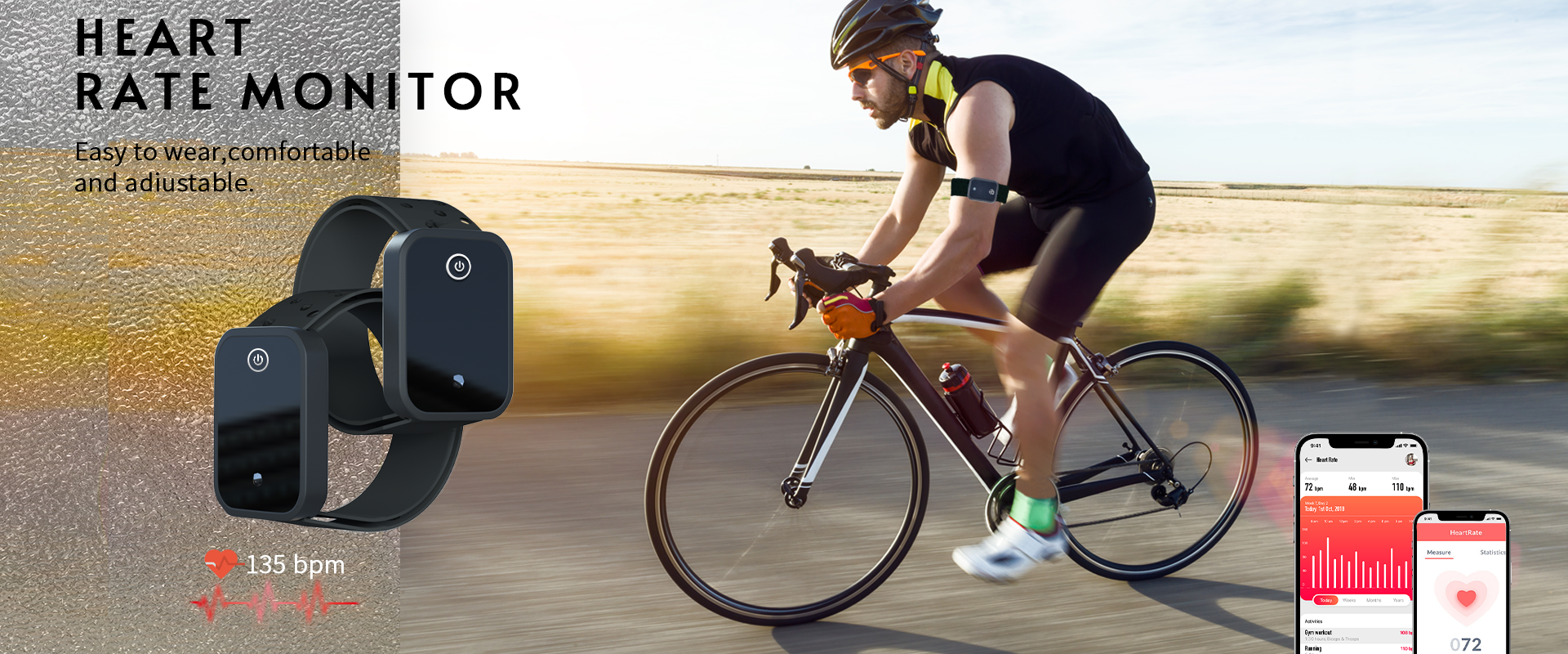 Heart rate band，host，motion，