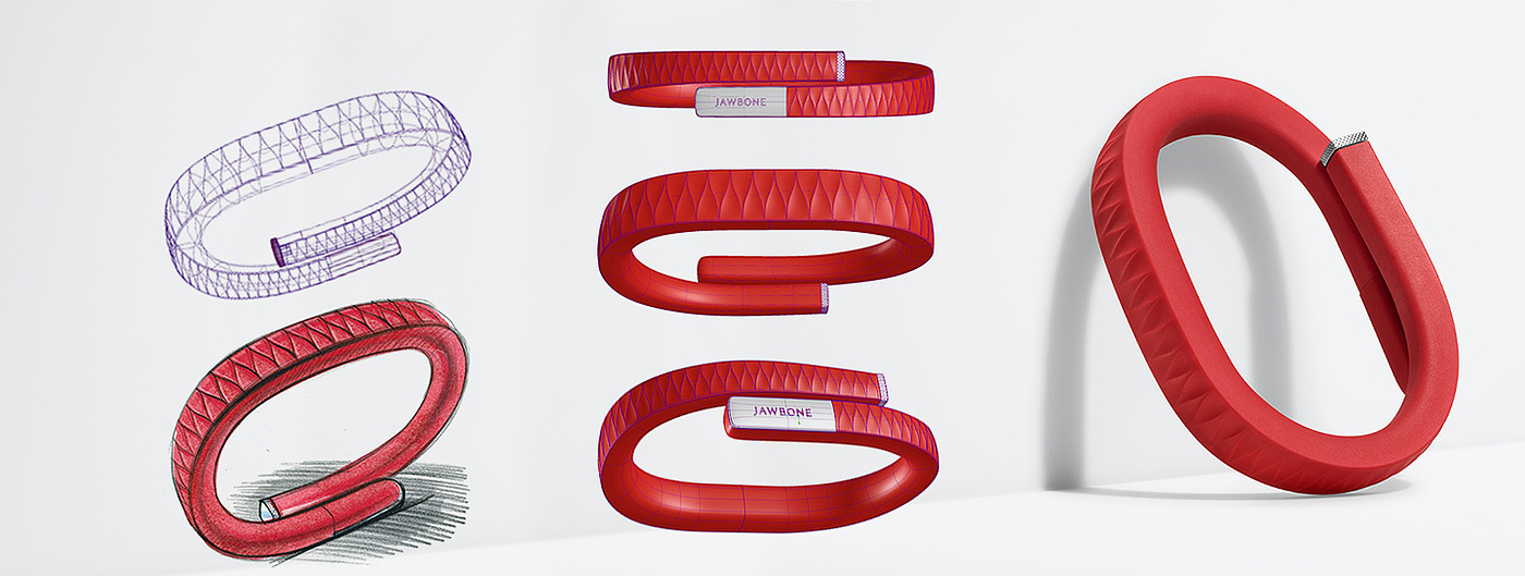 jawbone up24，Smart Bracelet，product design，industrial design，