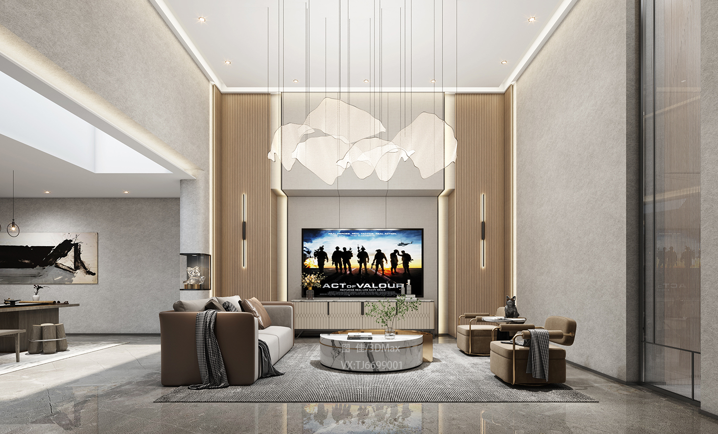 Guest restaurant，modern，a living room，bedroom，restaurant，