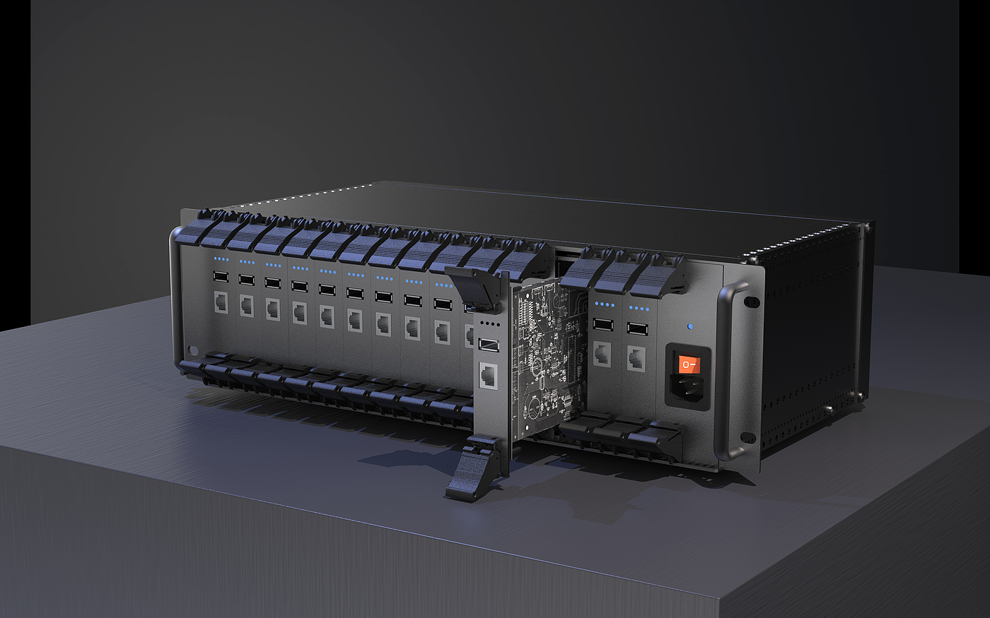 Hot-swappable control chassis，The server，