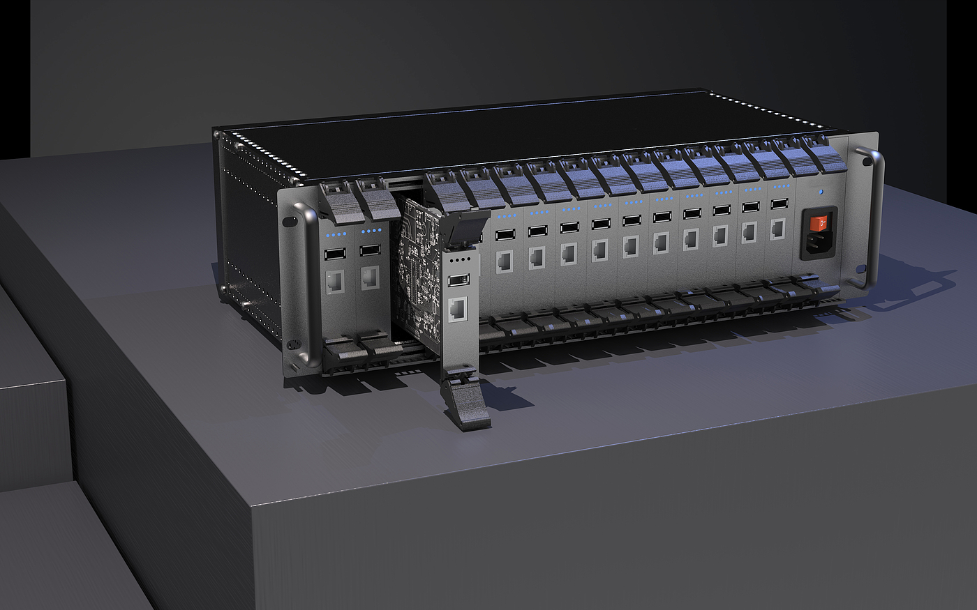 Hot-swappable control chassis，The server，