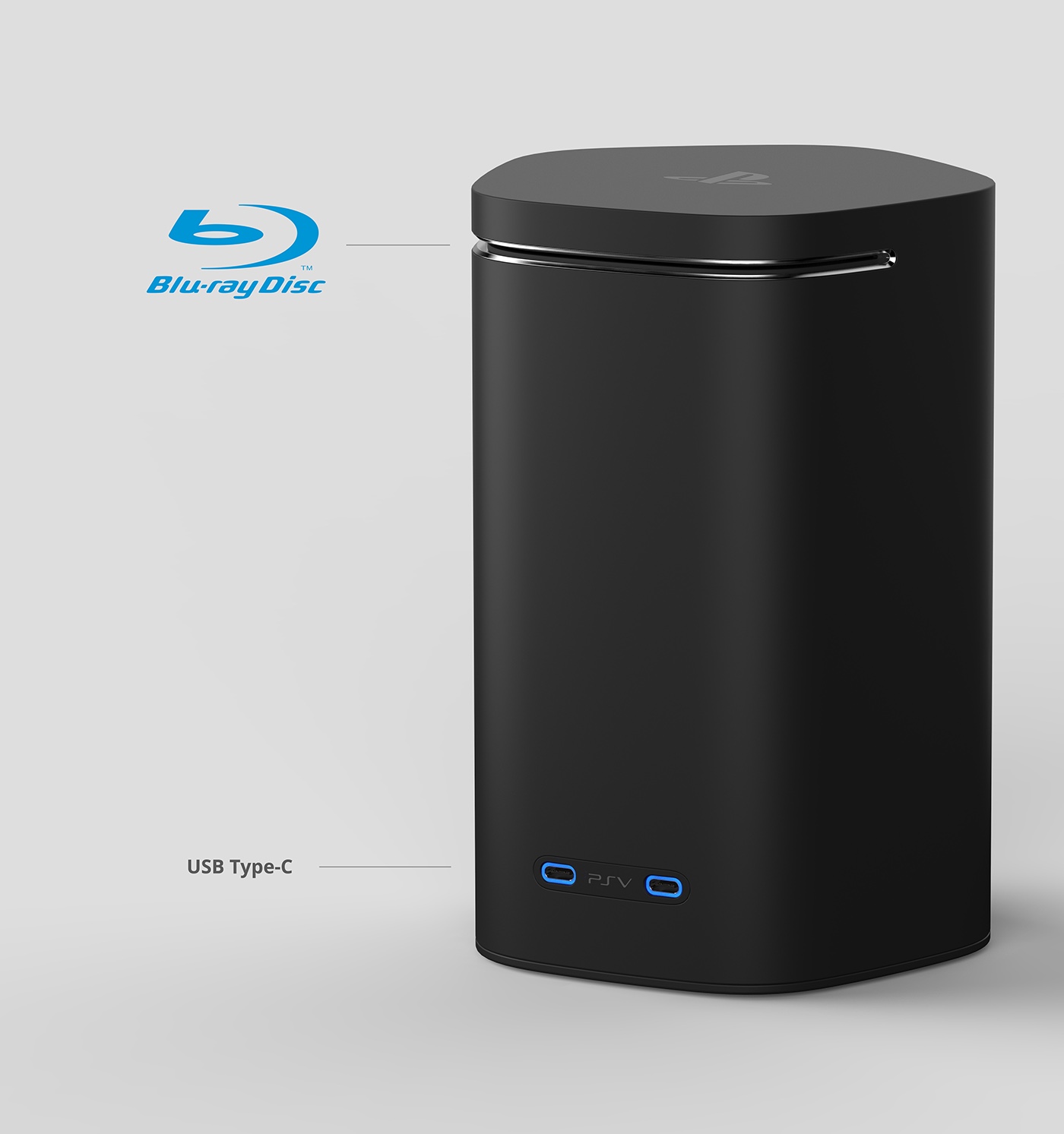 black，fashion，Sony，sony，recreational machines，sporting facilities，PlayStation V，conceptual design，Concise and simple，