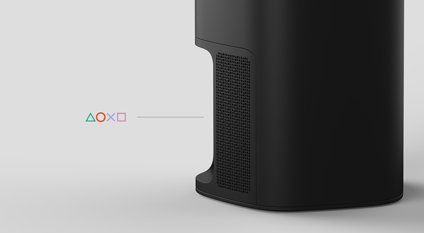 black，fashion，Sony，sony，recreational machines，sporting facilities，PlayStation V，conceptual design，Concise and simple，