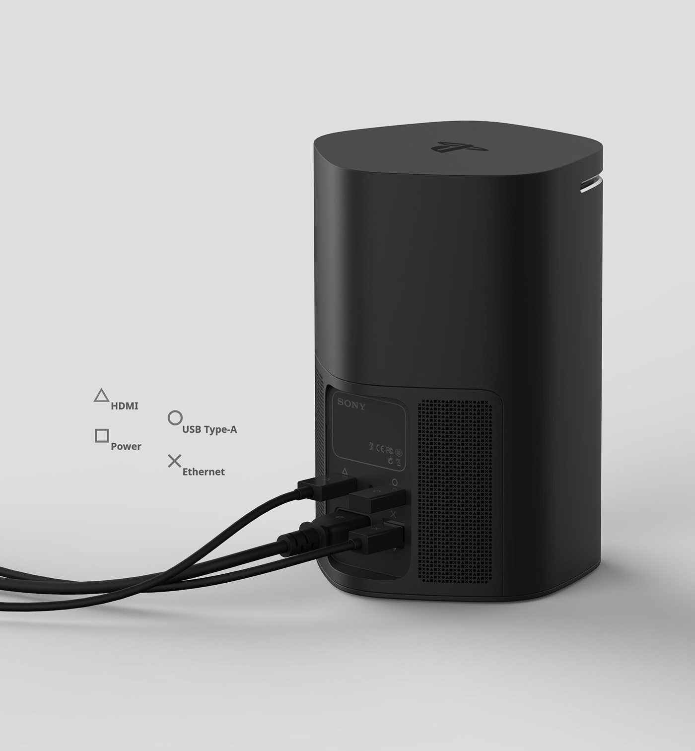 black，fashion，Sony，sony，recreational machines，sporting facilities，PlayStation V，conceptual design，Concise and simple，