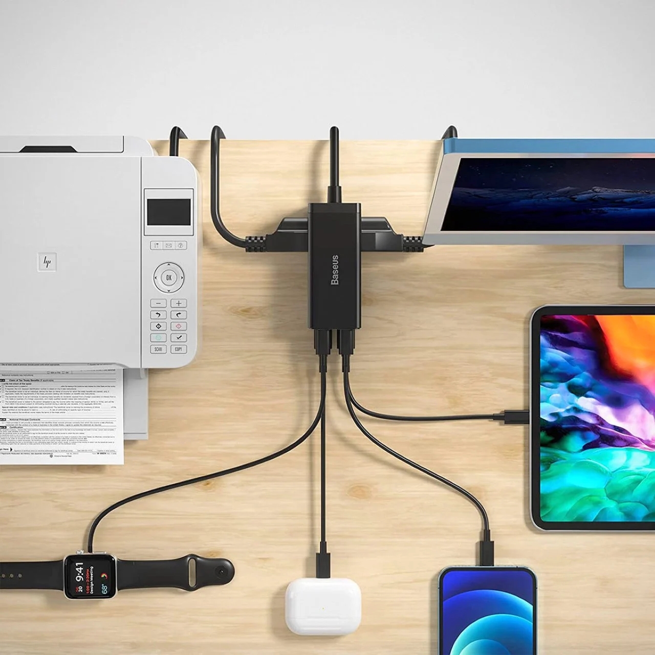 USB-C charging hub，POWER BRICK，Power supply socket，