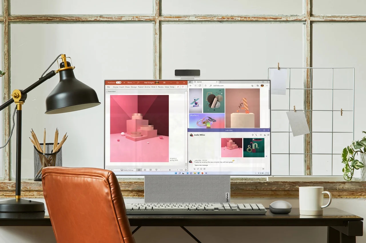 AIO 7，Lenovo YOGA AIO 7，monitor，Lenovo computer，Integrated design，27 inches，Rotatable screen all-in-one machine，