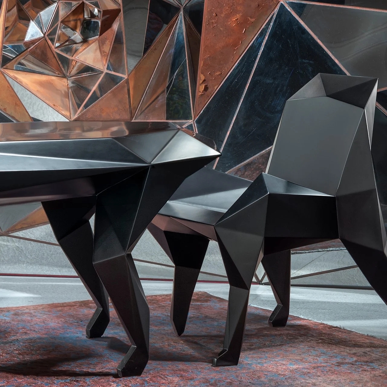 新艺术风格遇上极简主义——低多边形家具以极简主义风格重新诠释动物图案~ - 普象网