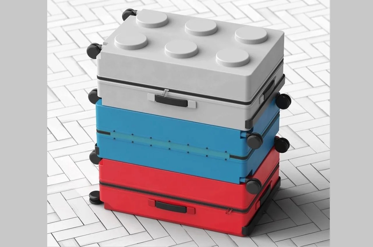 Lego，suitcase，Stack，product design，