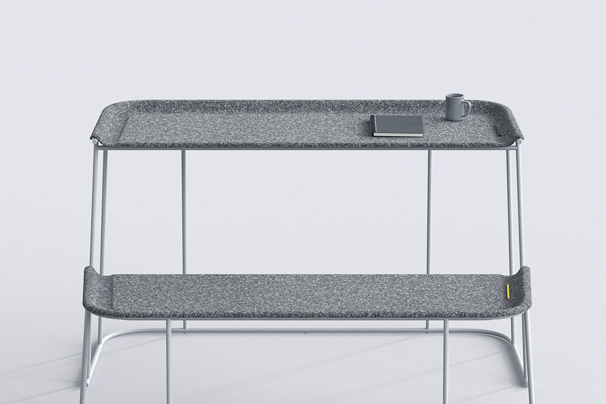 furniture design ，Tables and chairs，PET Felt，