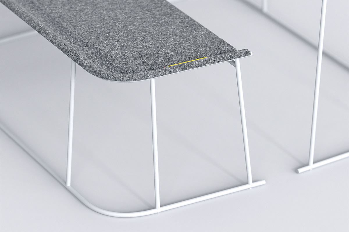 furniture design ，Tables and chairs，PET Felt，