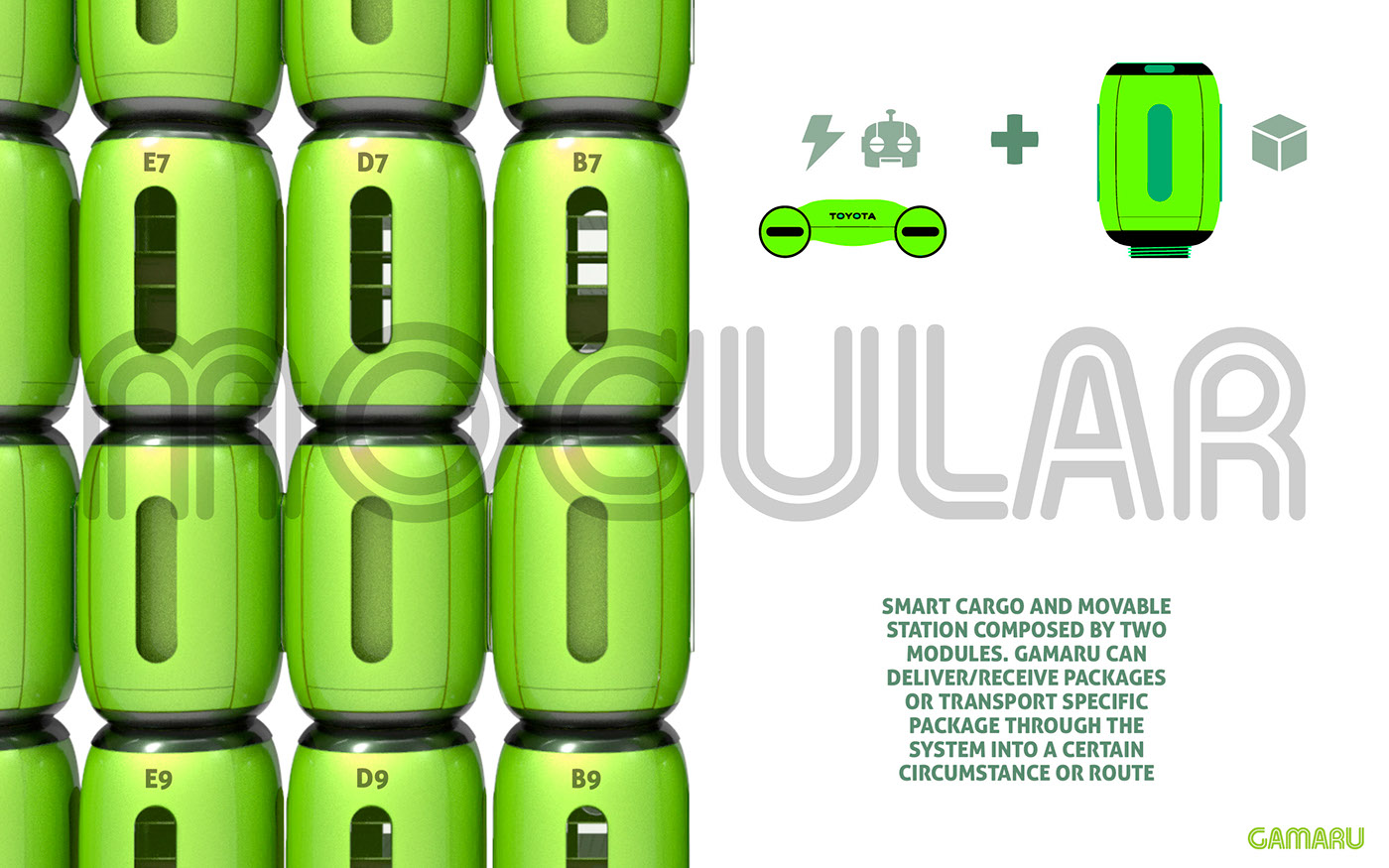 Gamaru，UAV，robot，mail，express，package，Send，Logistics equipment，Driverless，green，