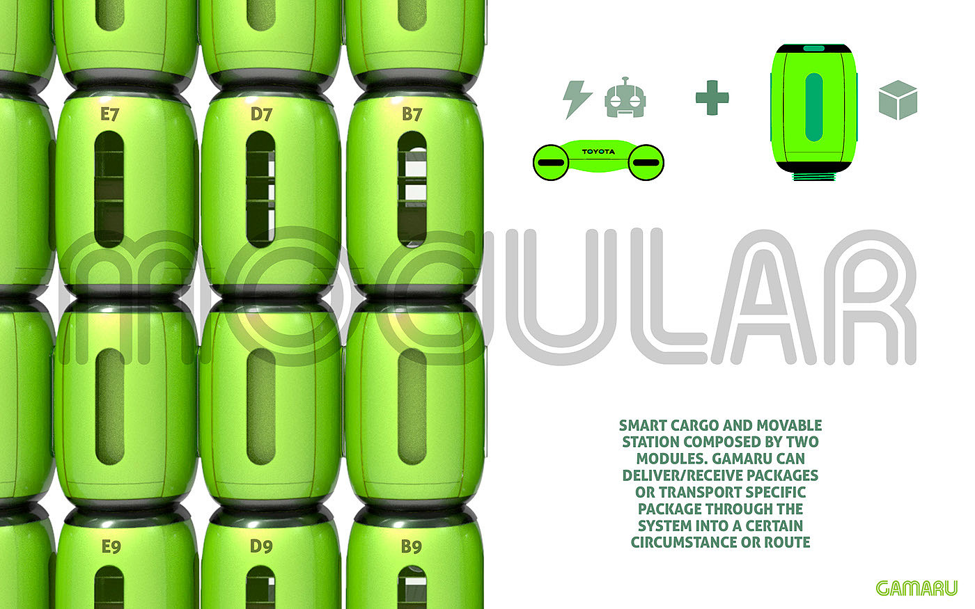 Gamaru，UAV，robot，mail，express，package，Send，Logistics equipment，Driverless，green，