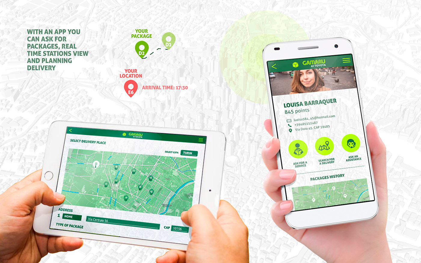 Gamaru，UAV，robot，mail，express，package，Send，Logistics equipment，Driverless，green，