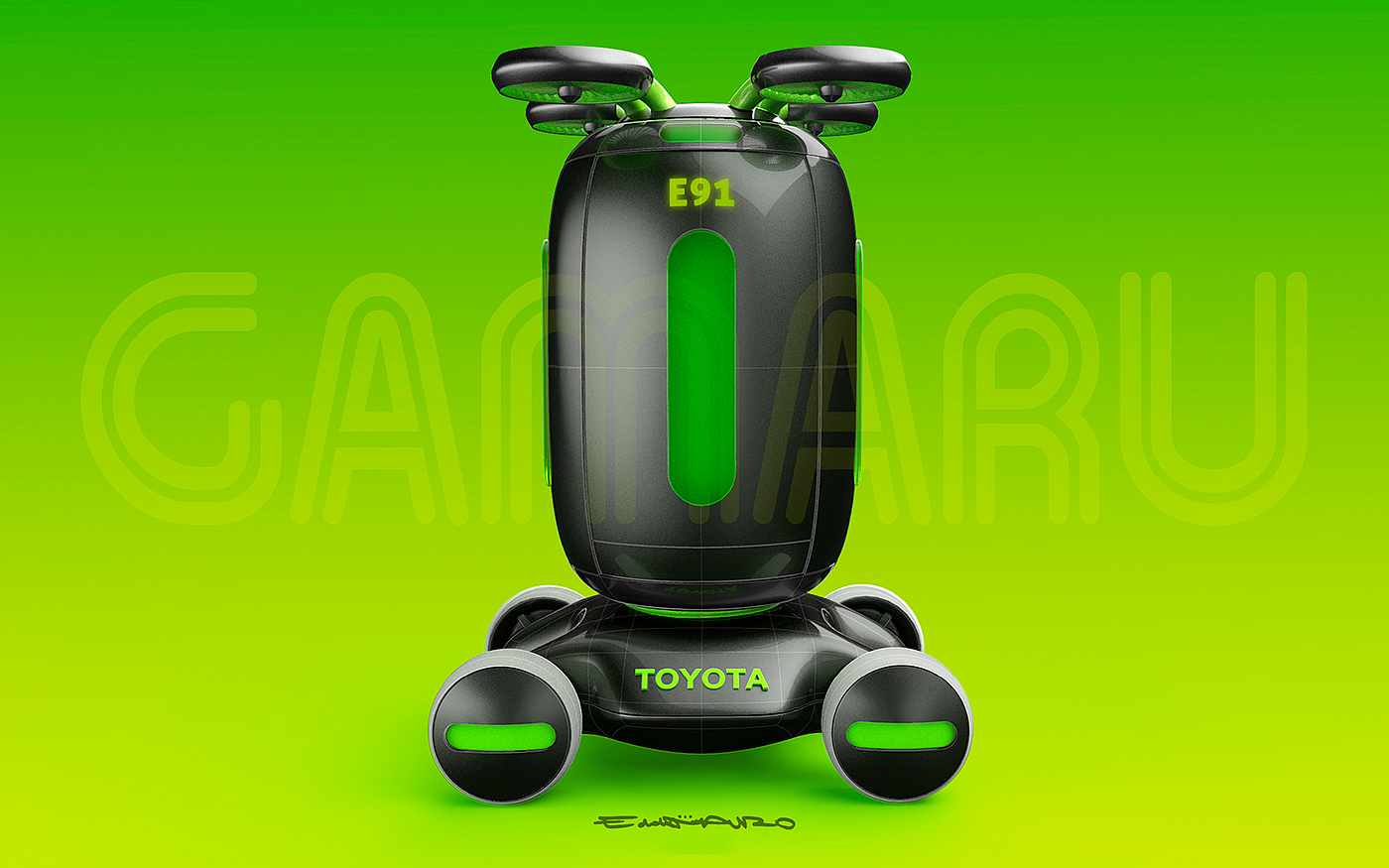 Gamaru，UAV，robot，mail，express，package，Send，Logistics equipment，Driverless，green，