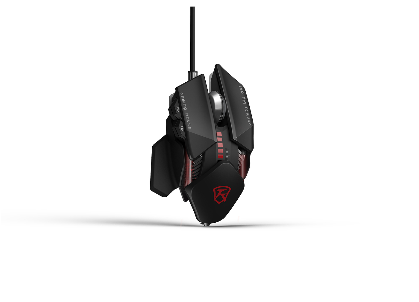 Metal machinery，Gaming Mouse，Double sliding adjustment，