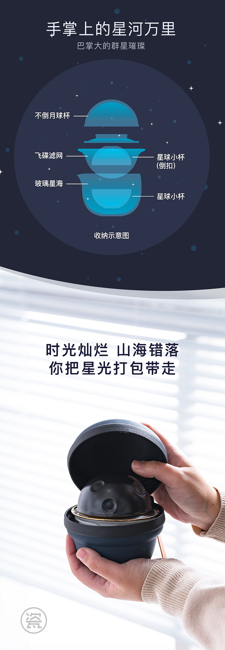 tea set，Cultural creation，innovate，Kung Fu Tea，Travel tea set，tea culture，star，space flight，