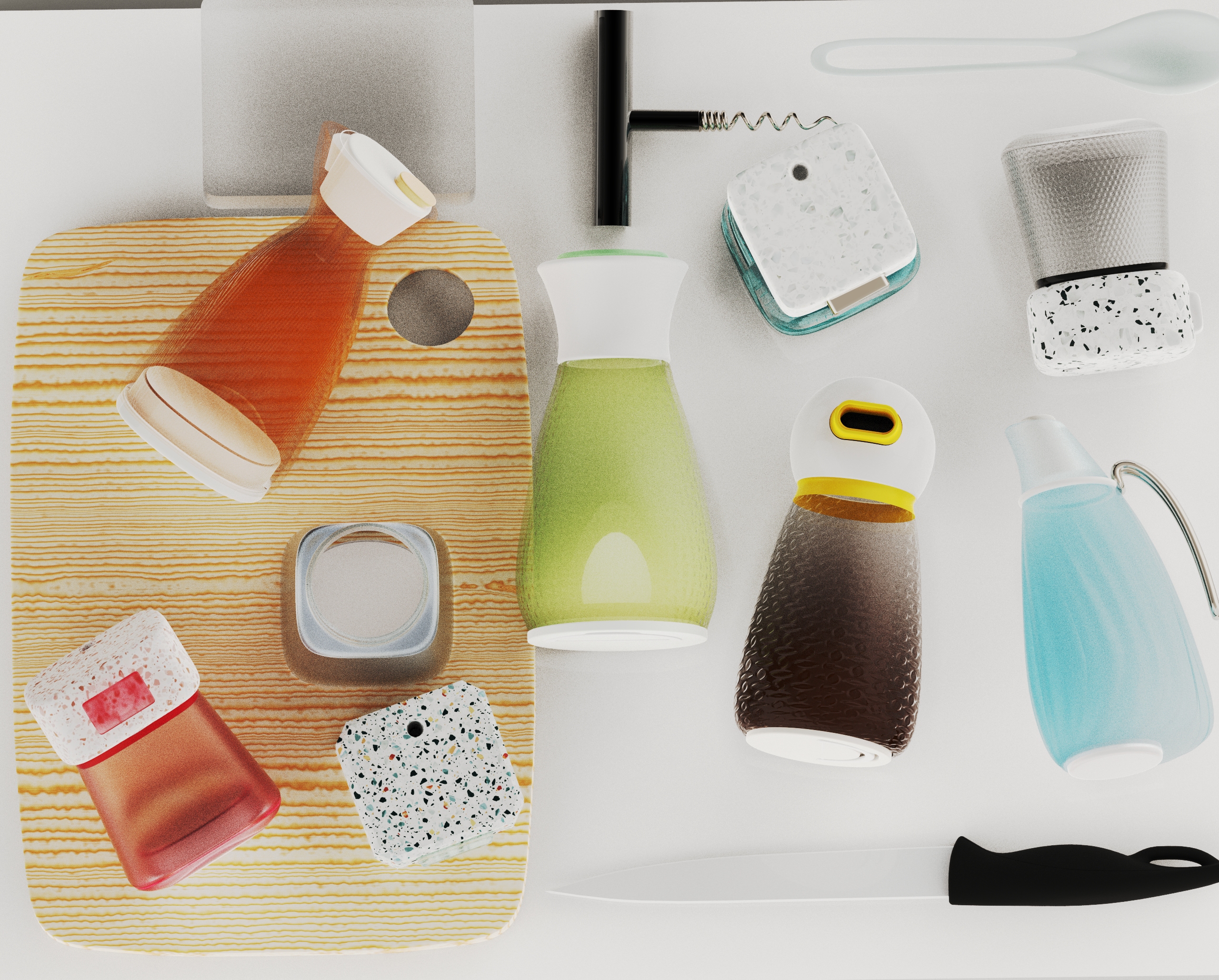 Environmental protection design，Sustainable design，packing design，Seasoning bottle，Green health，