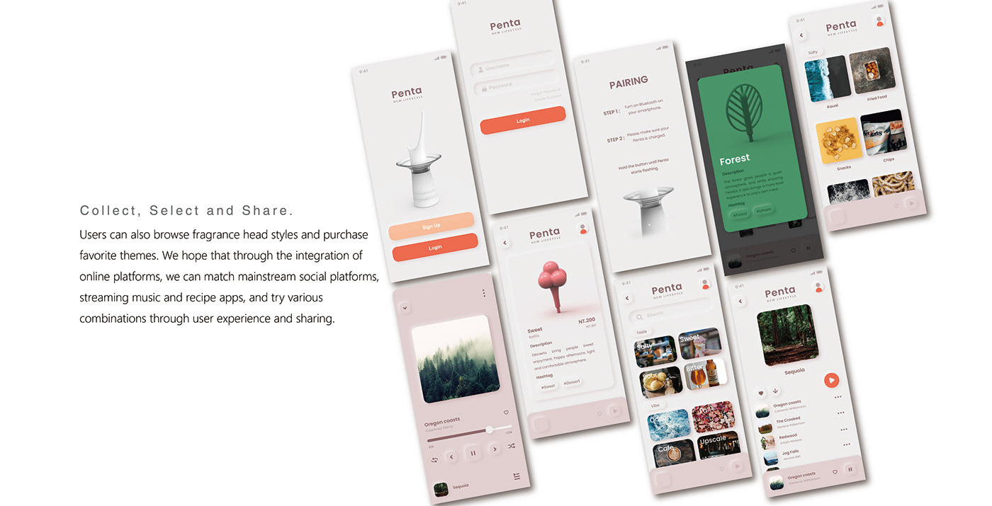 Humidifier，Penta，product design，music，