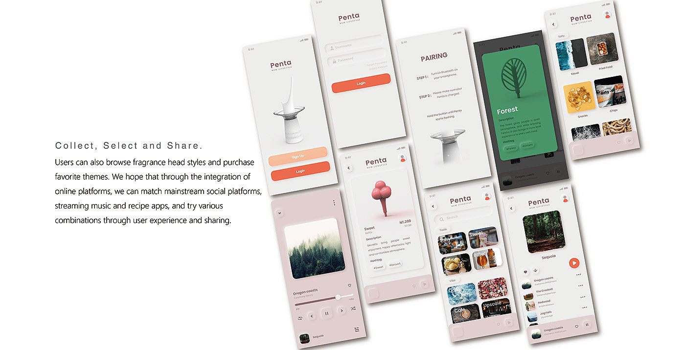 Humidifier，Penta，product design，music，