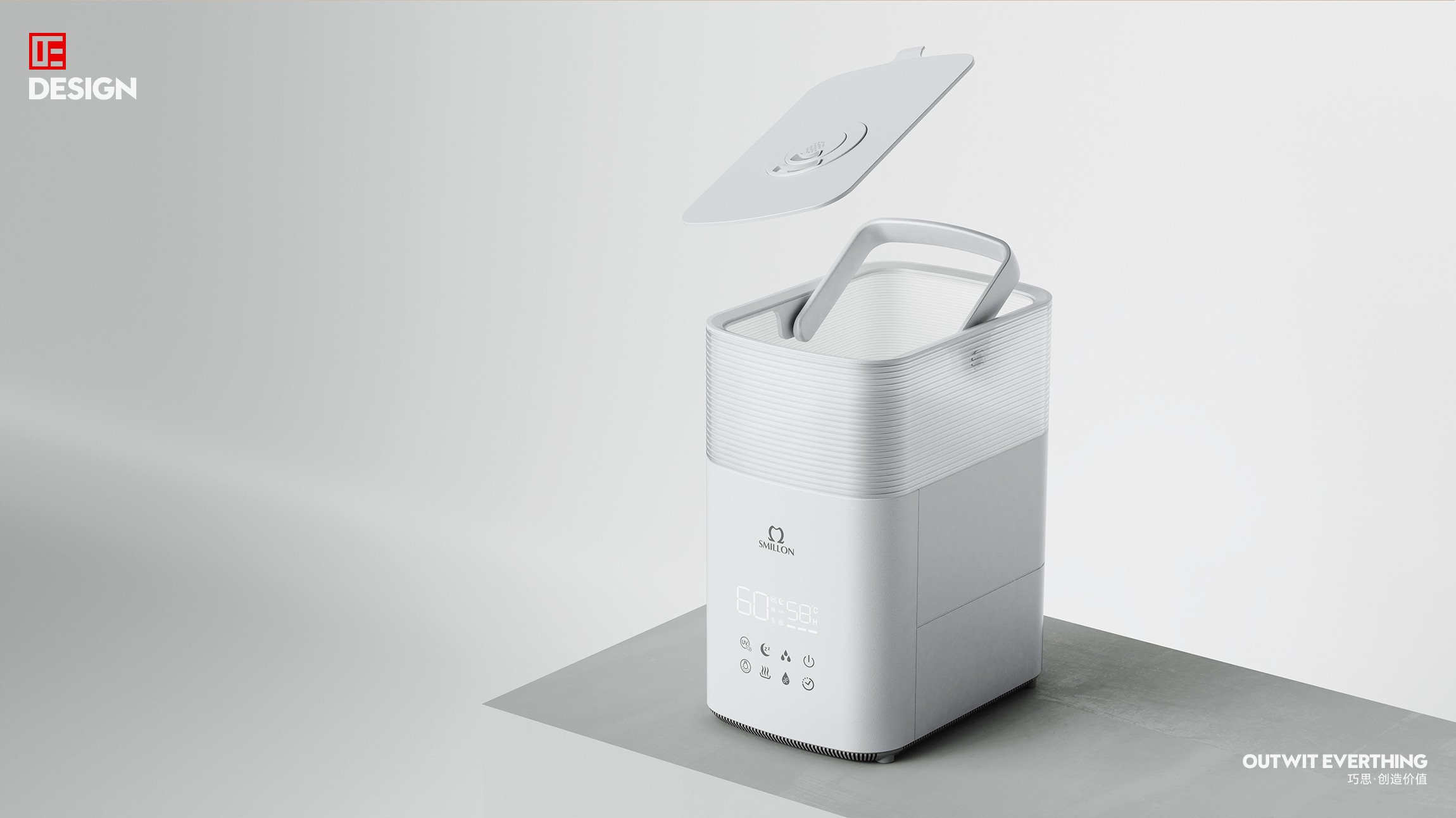 Humidifier，Environmental humidification，Environmental sterilization，Sterilization humidifier，industrial design，Macro wing design，Environmental improvement，Product rendering，