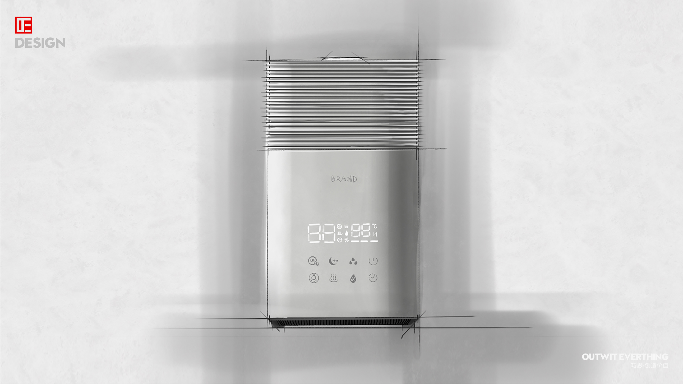 Humidifier，Environmental humidification，Environmental sterilization，Sterilization humidifier，industrial design，Macro wing design，Environmental improvement，Product rendering，