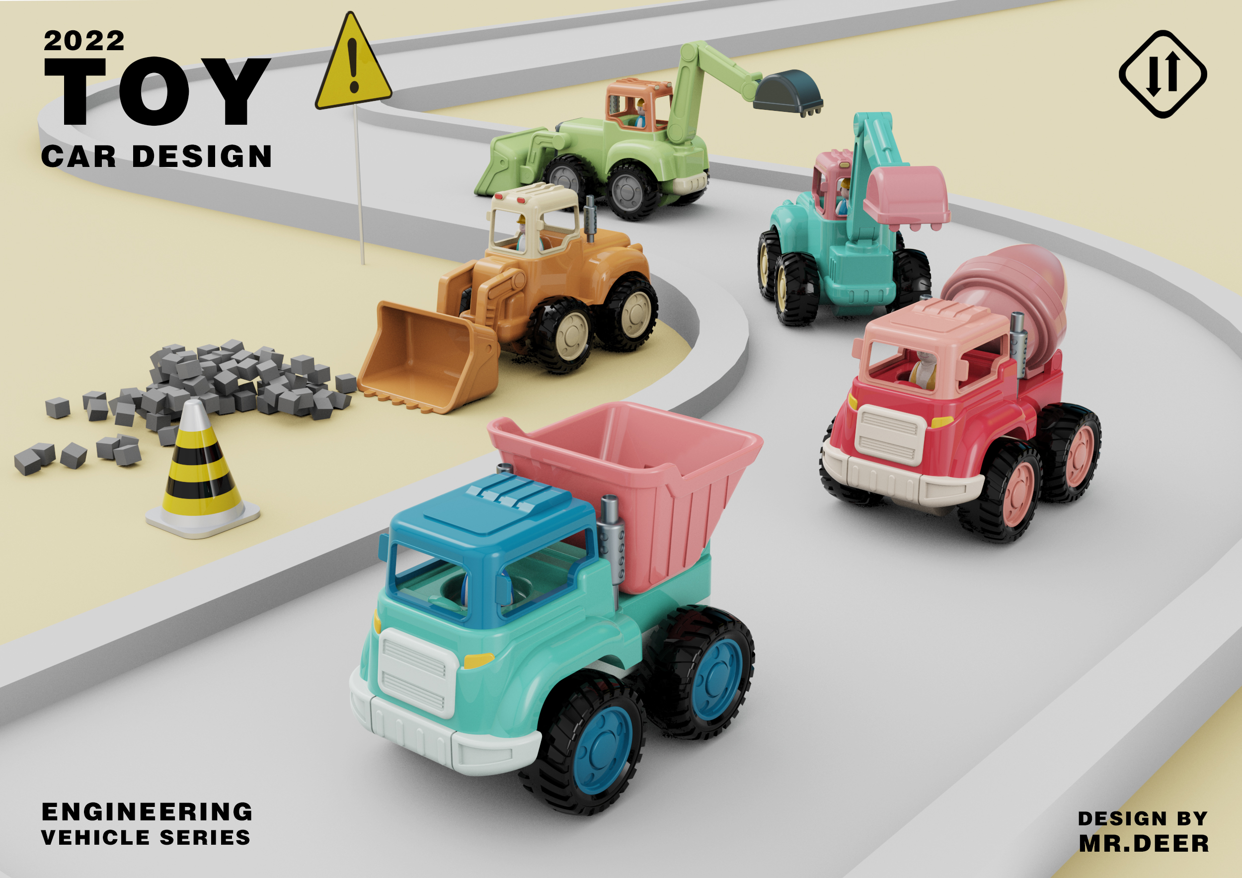 Toy design，Toys，Toy car，Toy engineering vehicle，Inertia car，