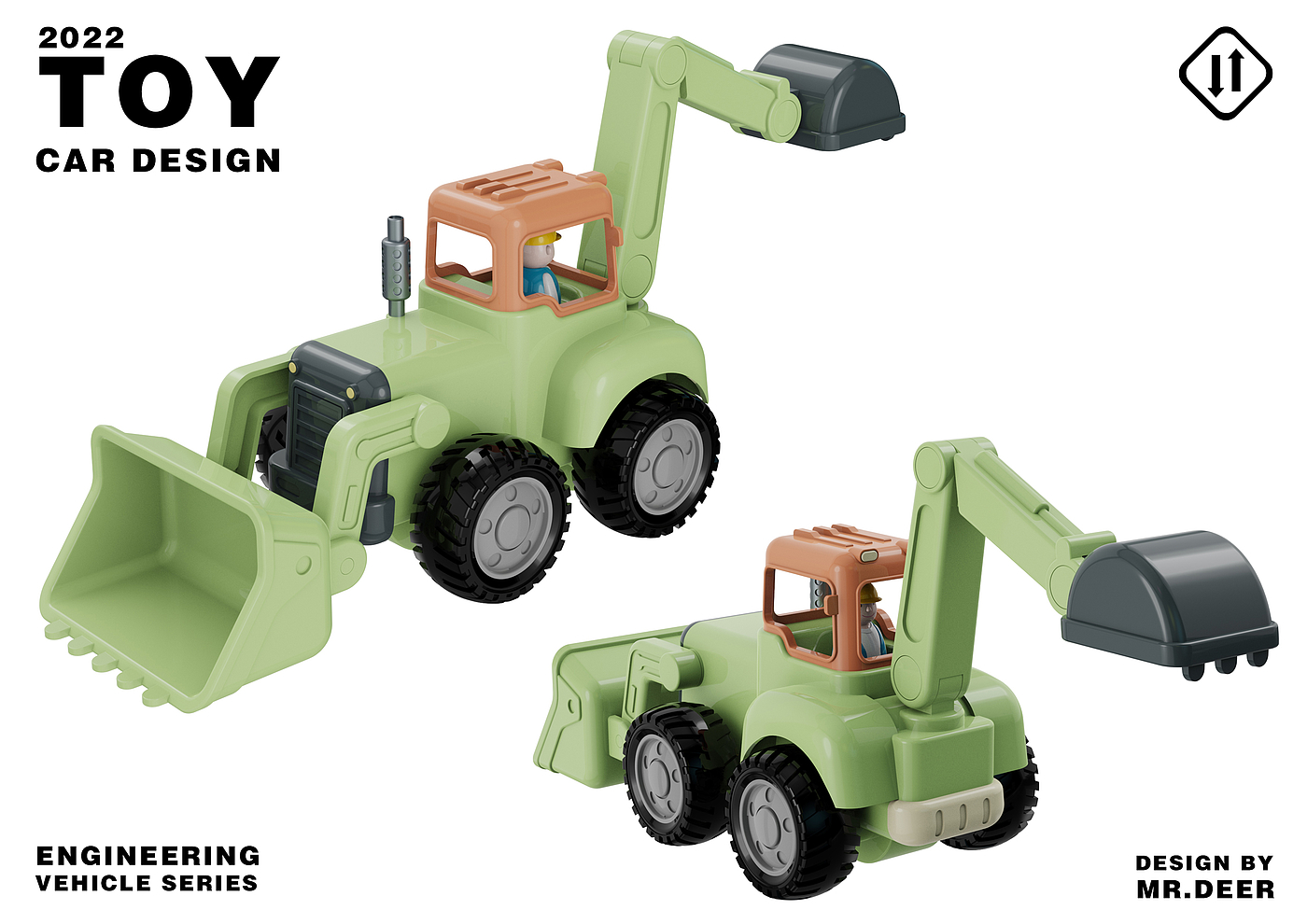 玩具设计，玩具，玩具车，玩具工程车，惯性车，