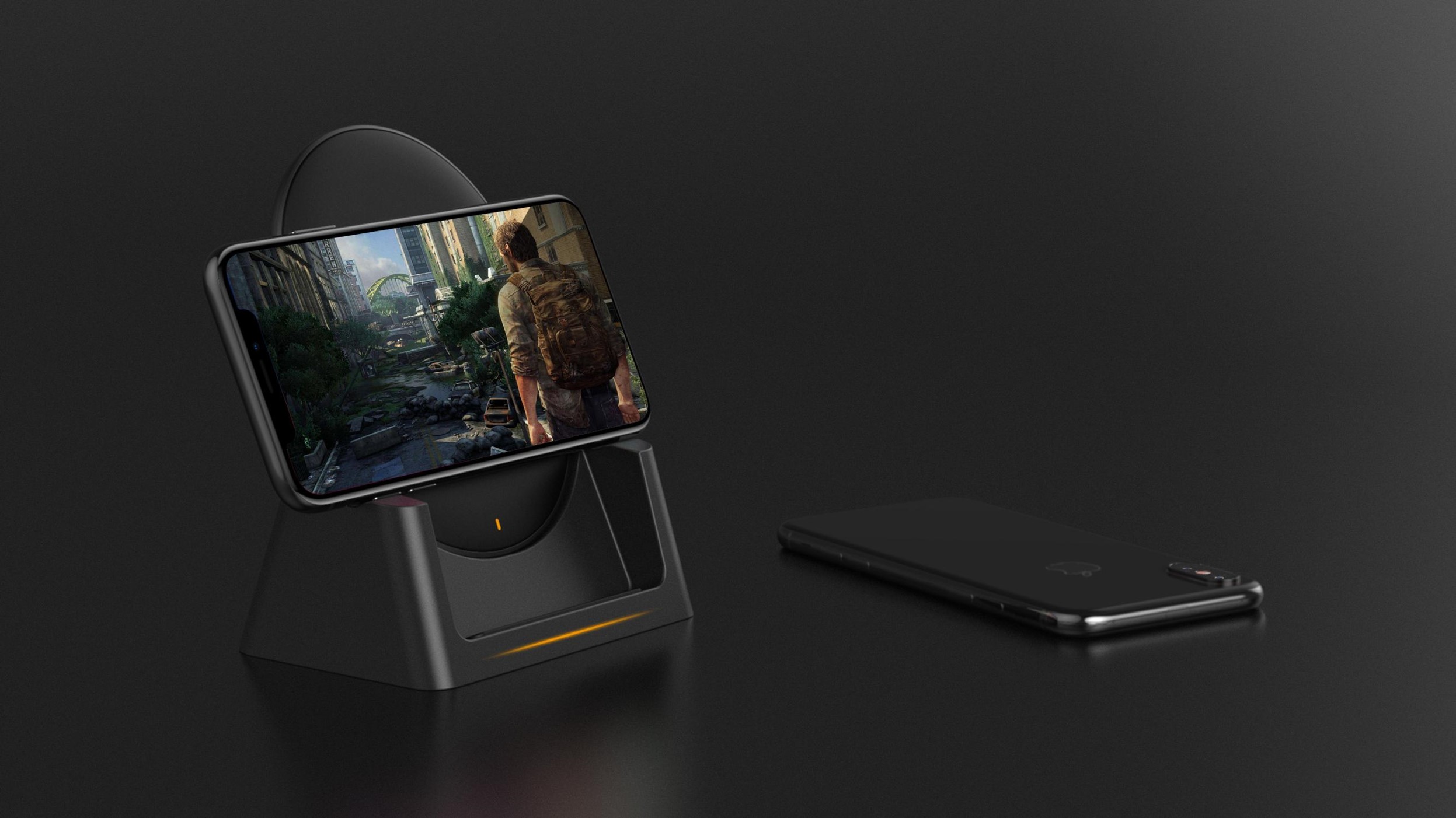 Charging brackets with three angles of use.，