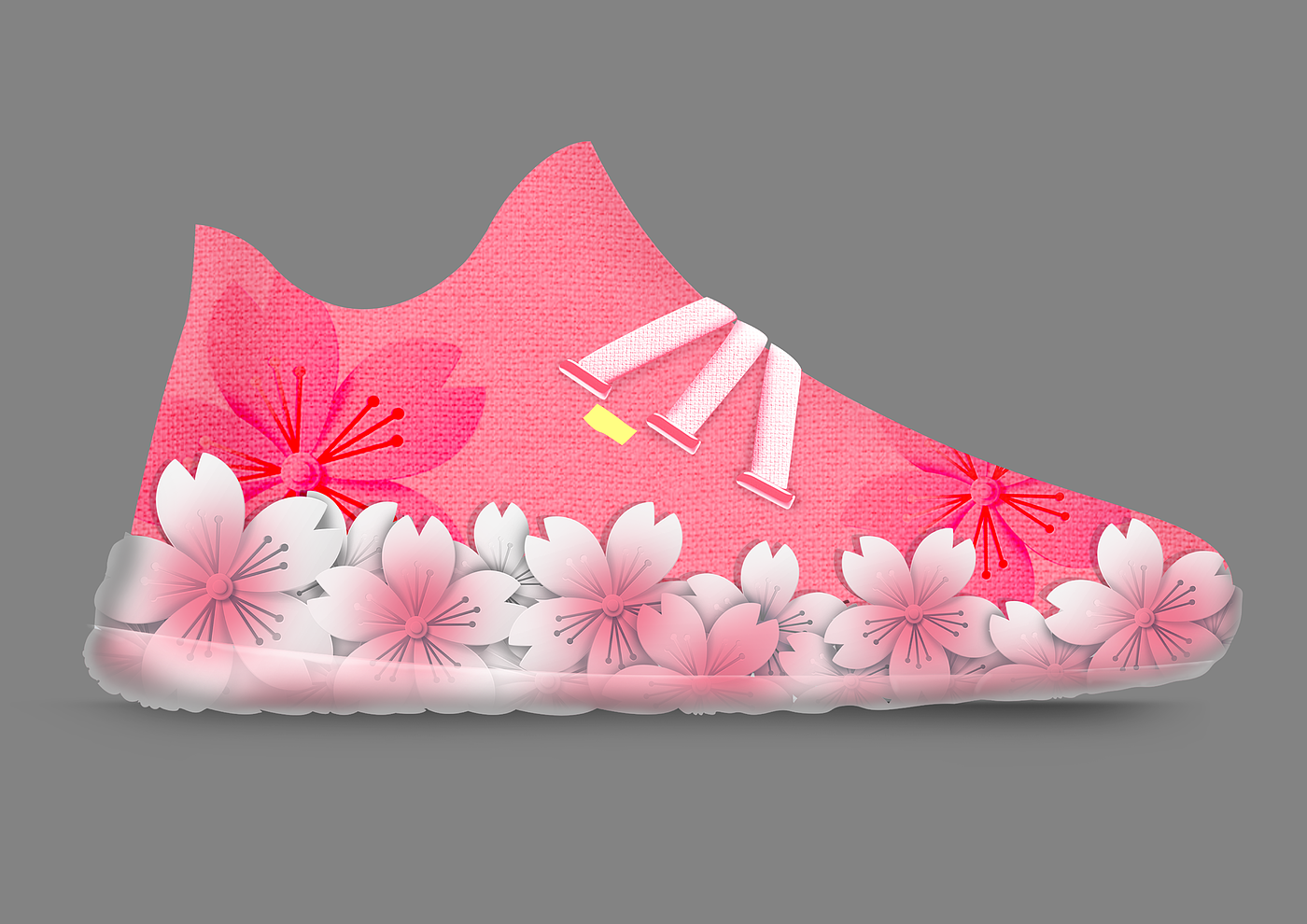 shoes，cherry blossoms，