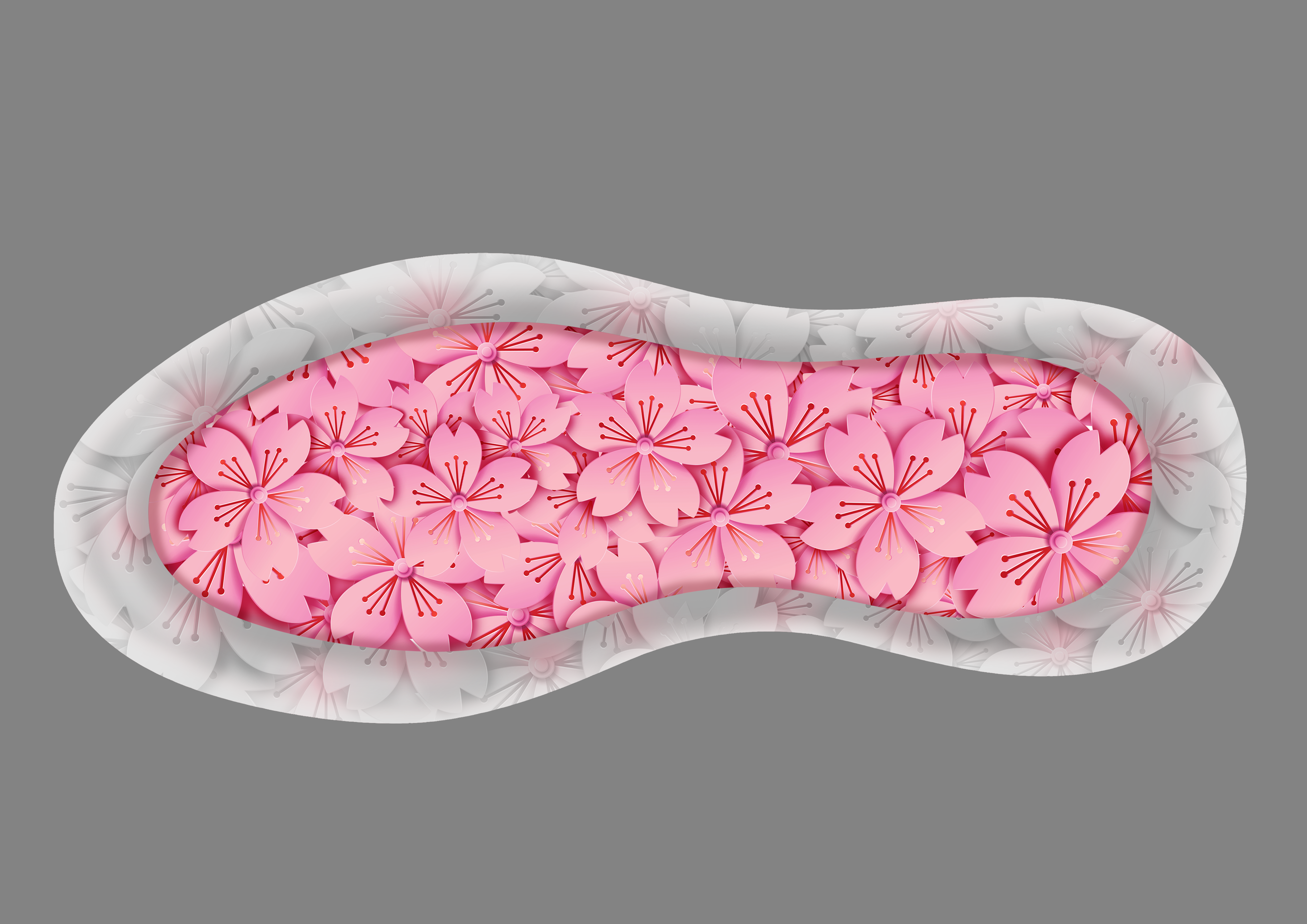 shoes，cherry blossoms，