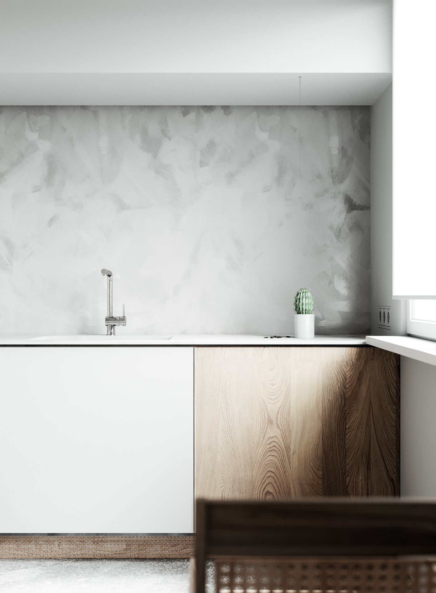 Interior design，Rendering，Nordic style，Architecture，furniture，