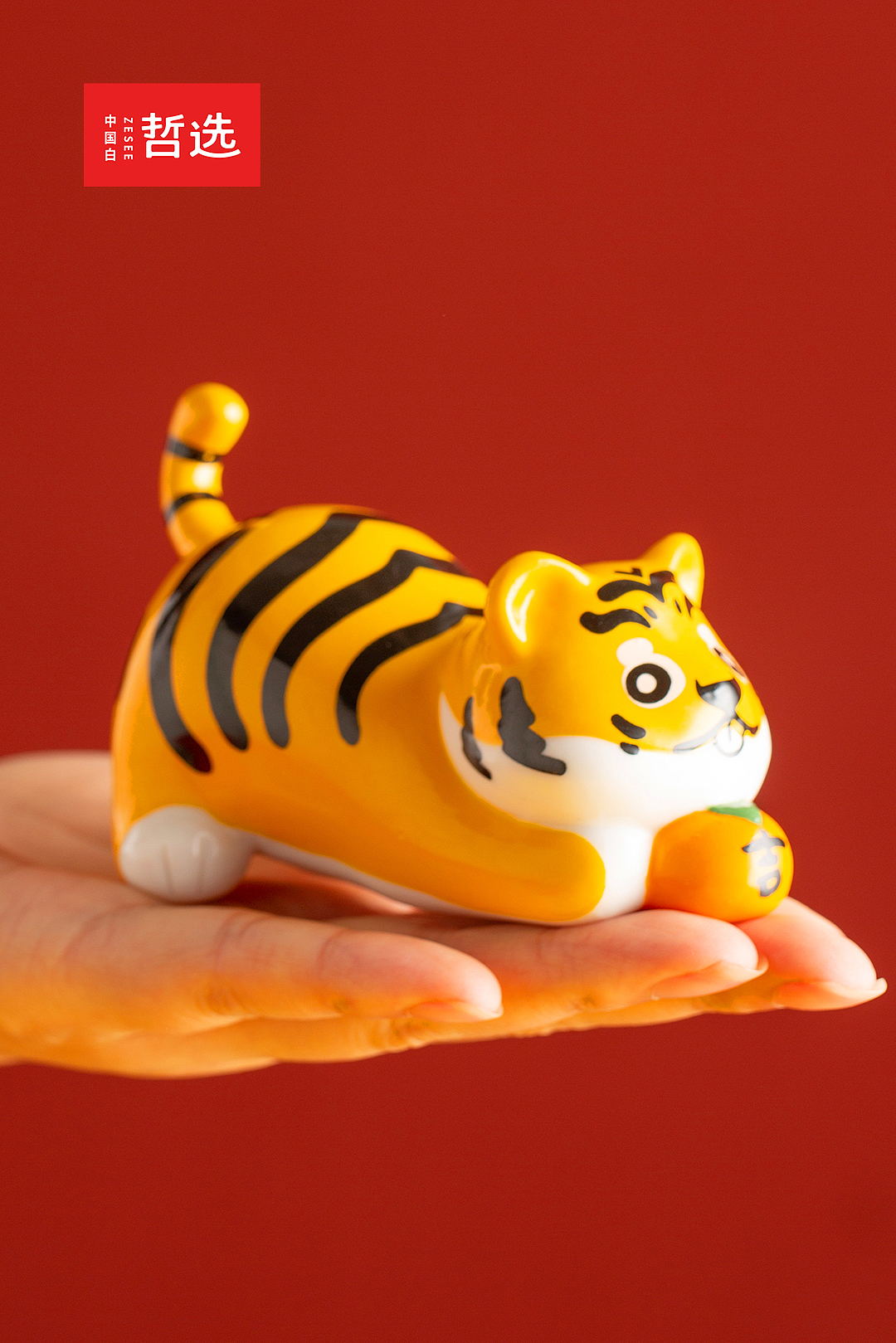 Doll，Blind box，Ornaments，adorable tiger，ceramics，Zhe Xuan，gift，