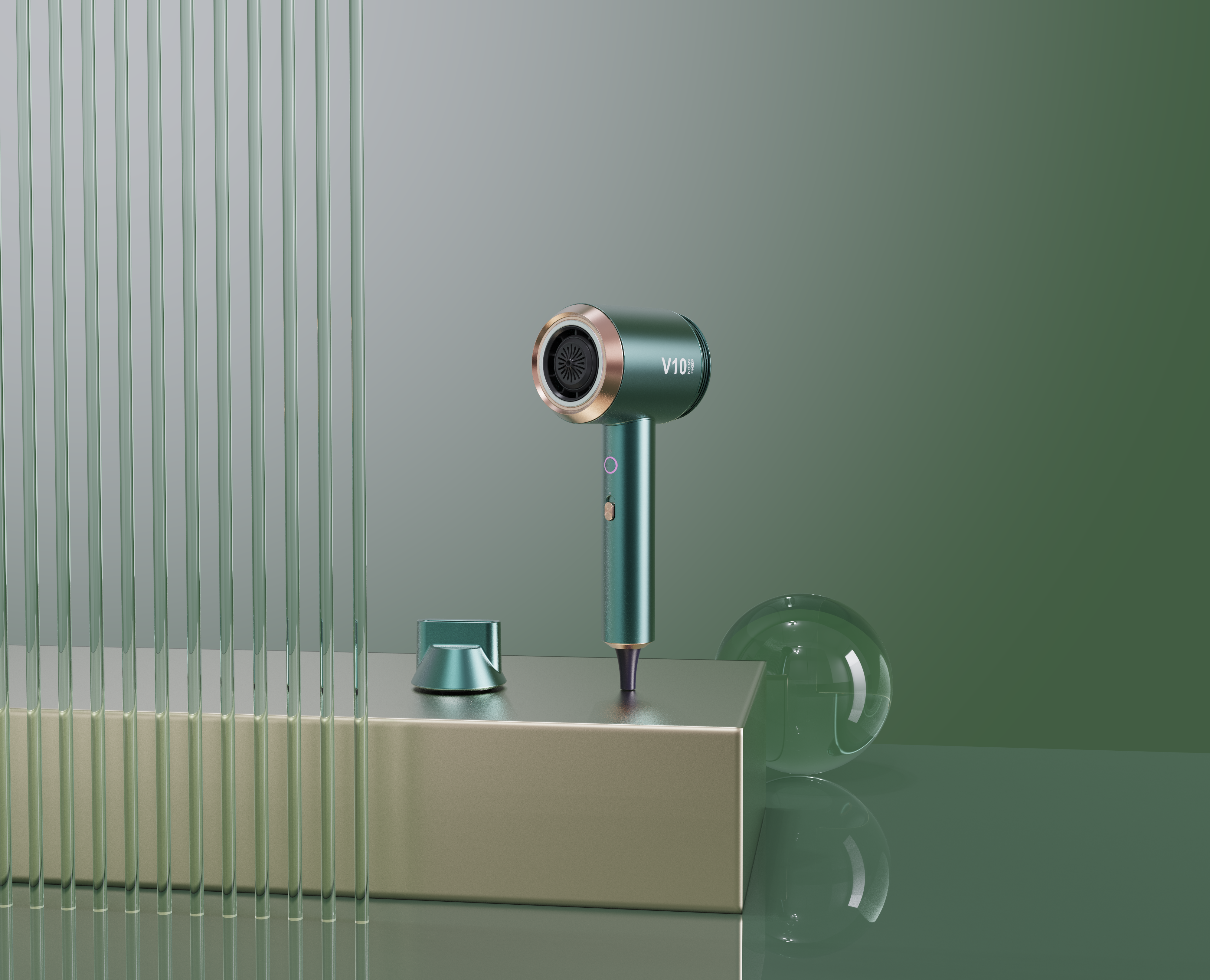 High color value, high speed hair dryer，