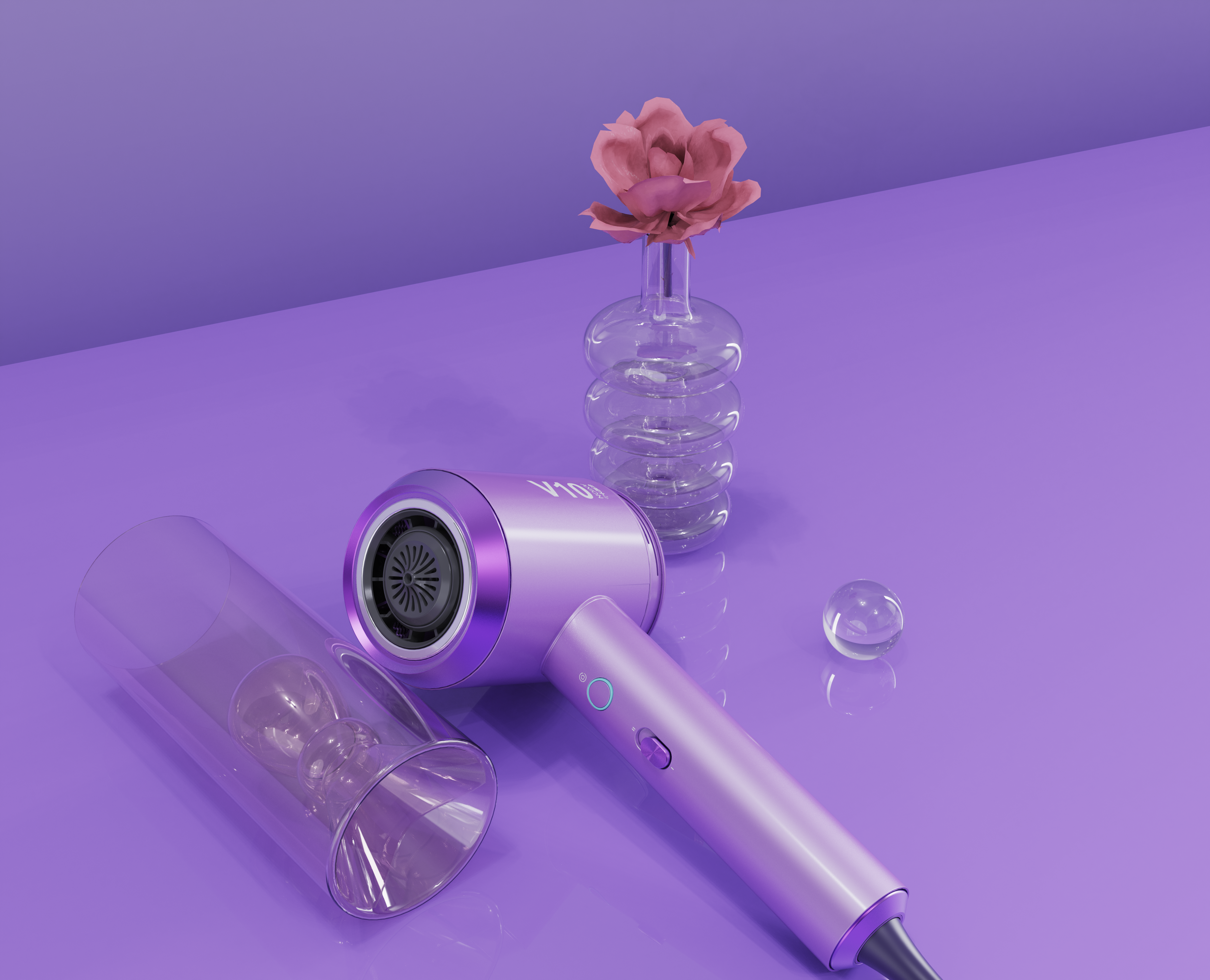 High color value, high speed hair dryer，