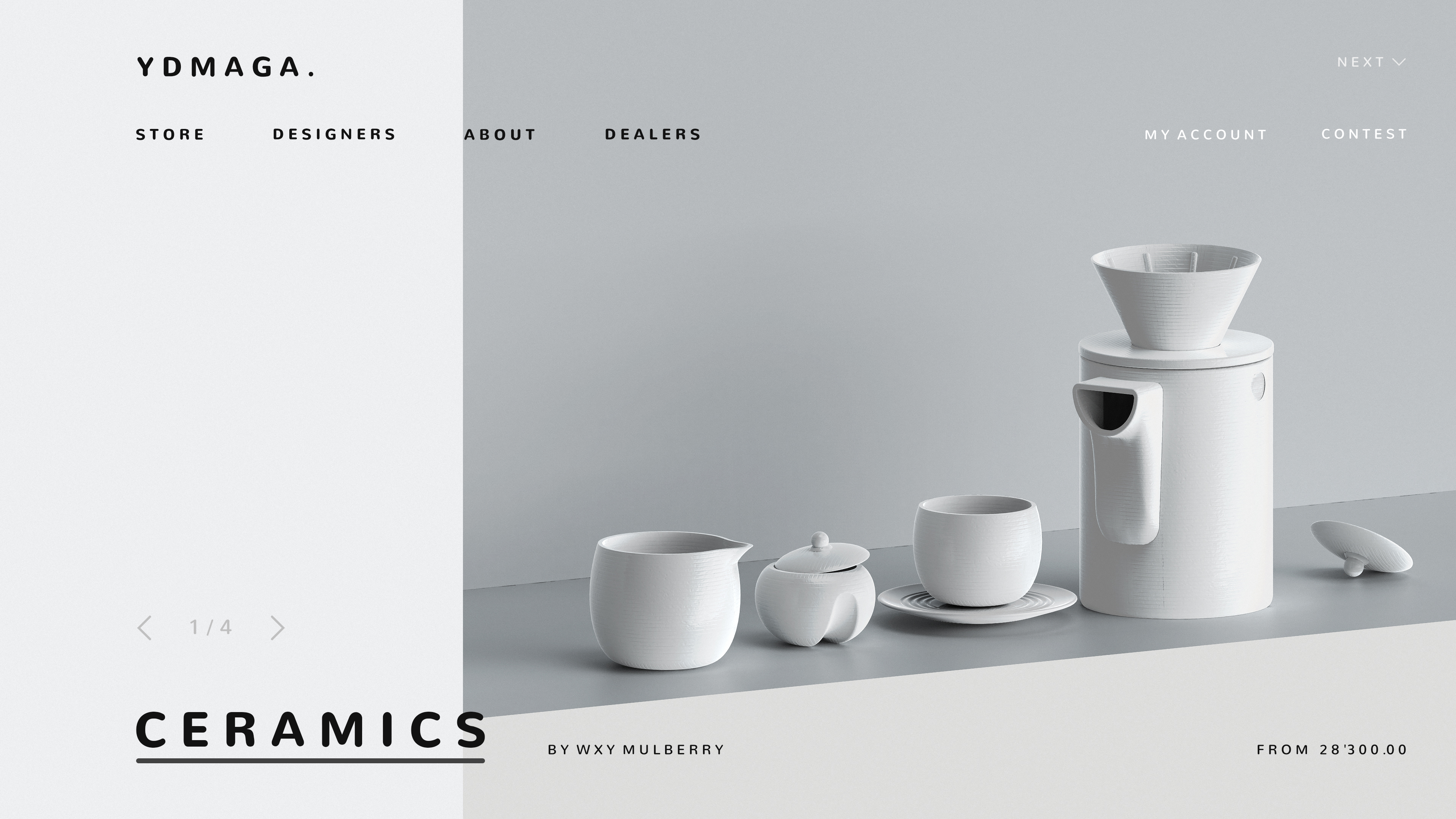 coffee service，ceramics，product design，white，texture，
