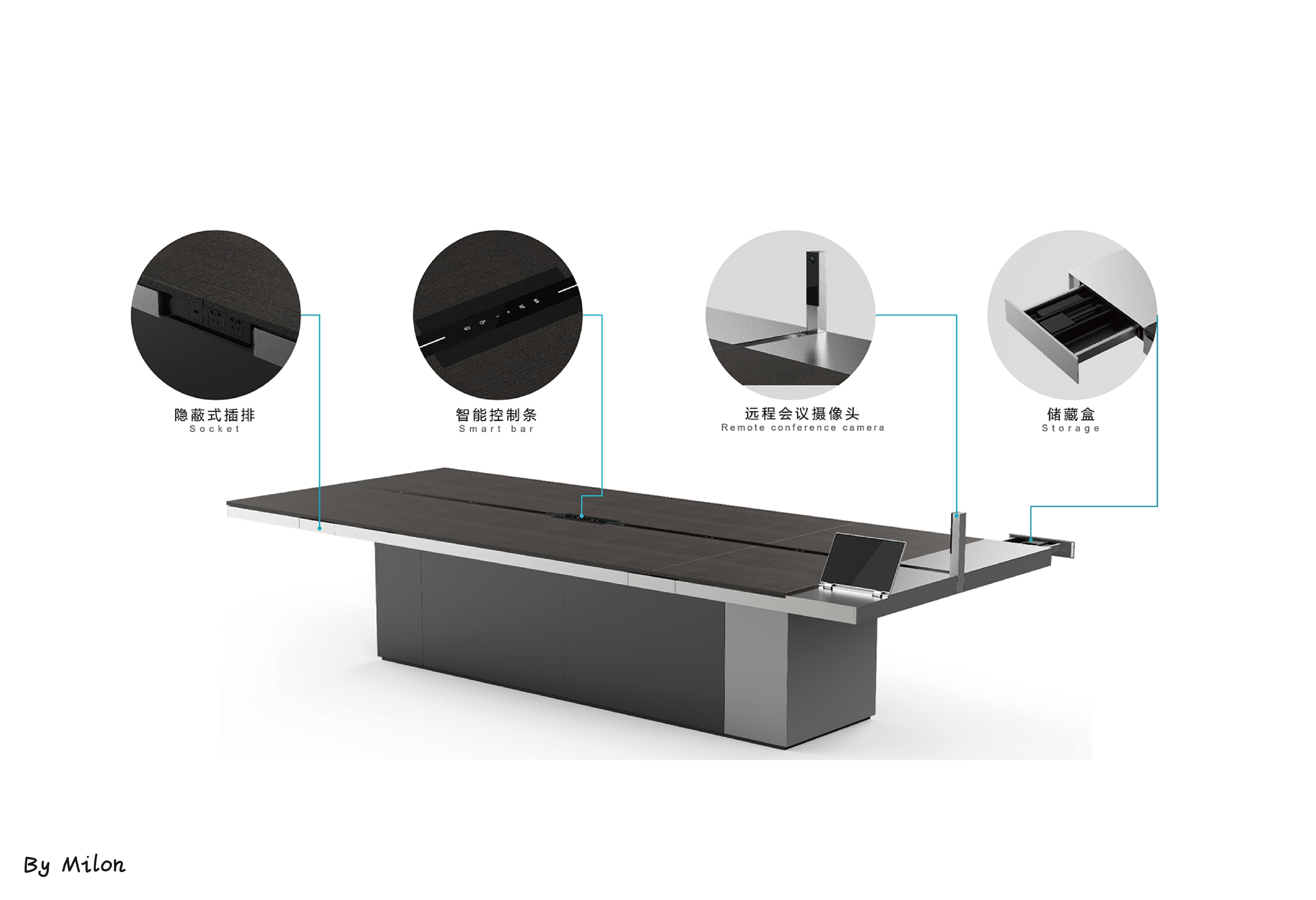 Conference table，intelligence，Office furniture ，high-end，