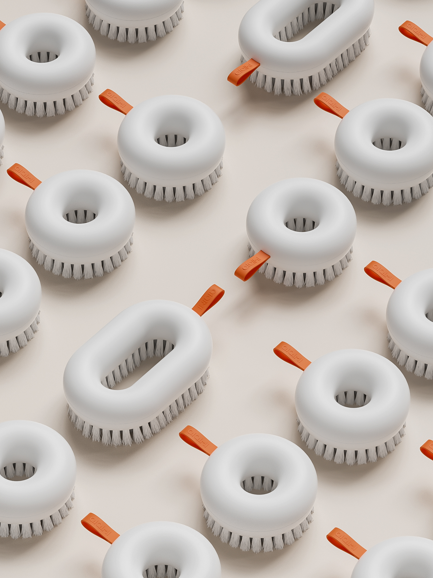 industrial design，Qinmei Qimi，Home Furnishing，kitchen，industrial design，Science and technology ring，doughnut，Ring cleaning brush，