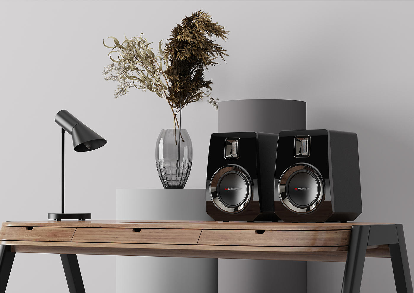 Bookshelf stereo，