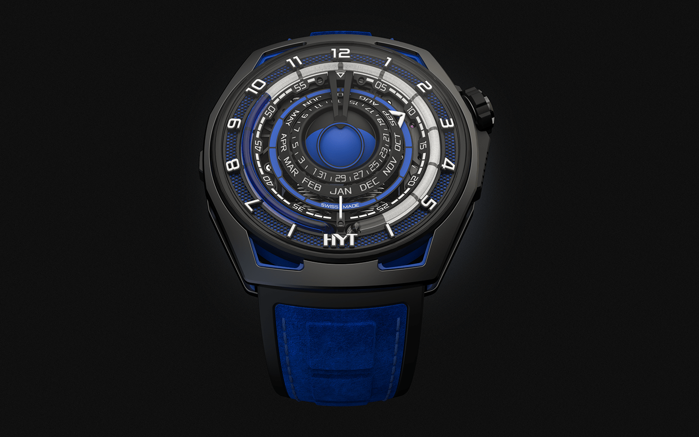 HYT，Wristwatch，Wrist watch，industrial design，