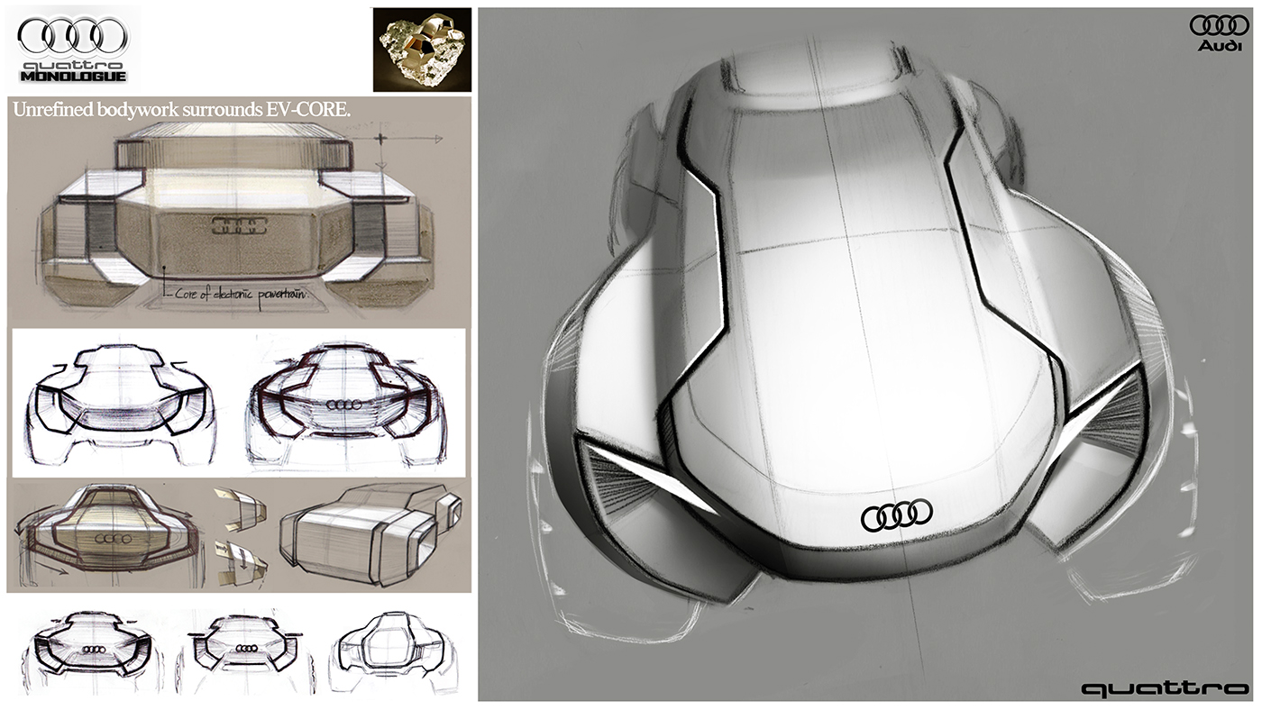 Hand drawn，ps，vehicle，concept，audi，