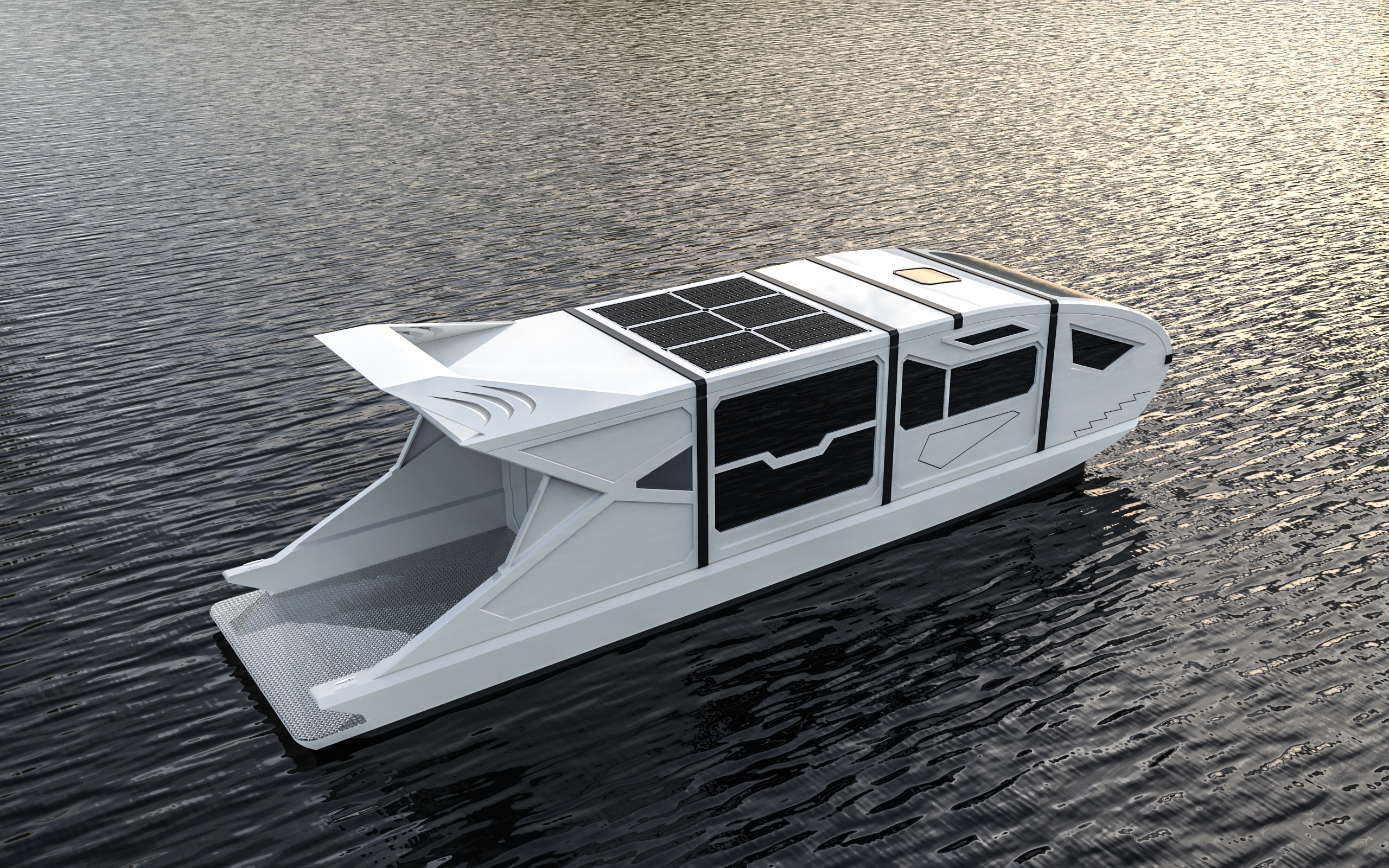 游艇交通工具露营船房