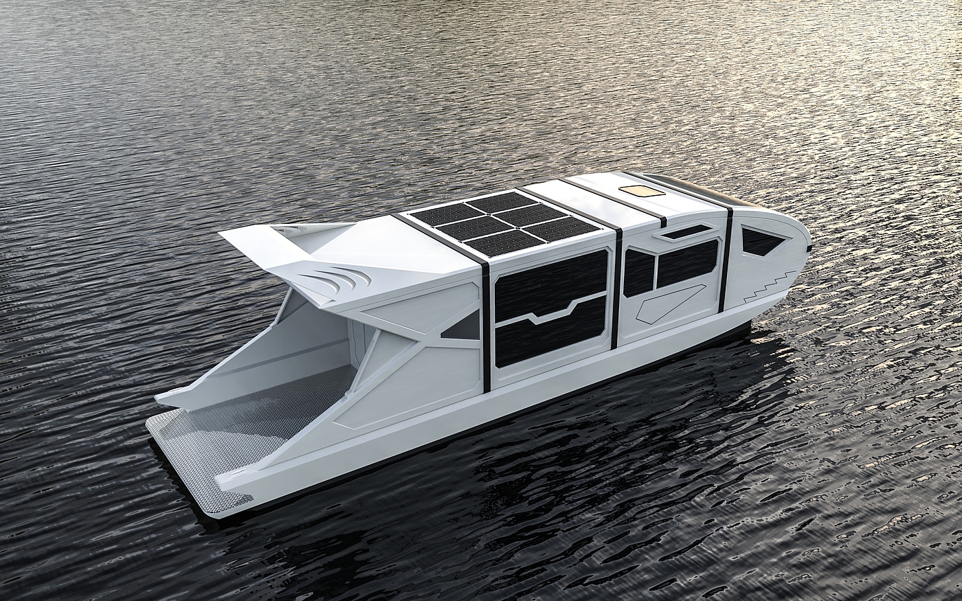 Yacht transportation camping boat house，